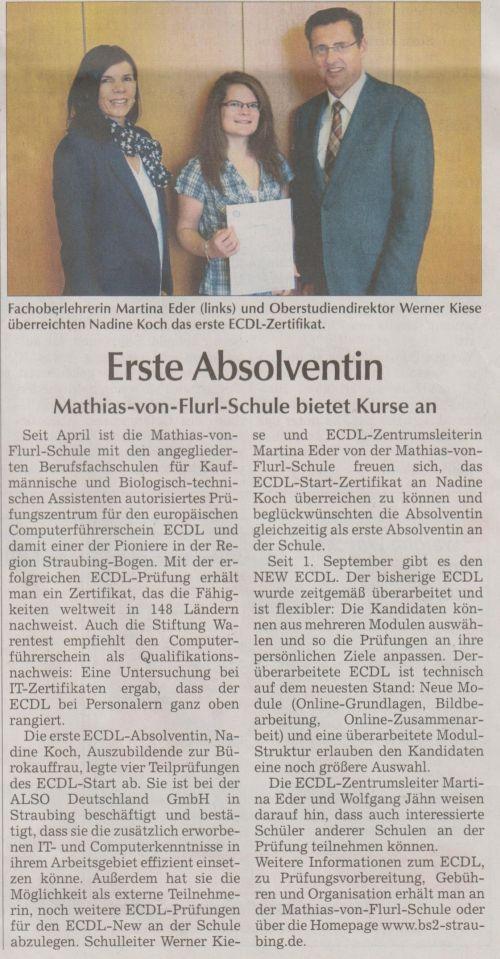 Straubinger Tagblatt vom 01.10.2013